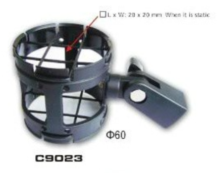 2 x Alctron c9023 large Pencil condenser microphone shockmount shock mount
