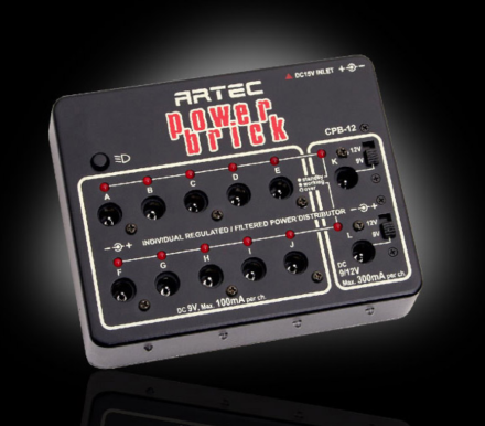 ARTEC CPB-12 POWER BRICK  12ch. individual regulated effect pedal power supply