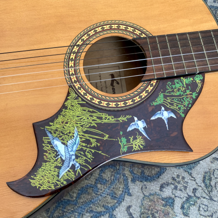 1 x Acoustic guitar deluxe 2mm scratchplate pickguard dove hummingbird - Image 3