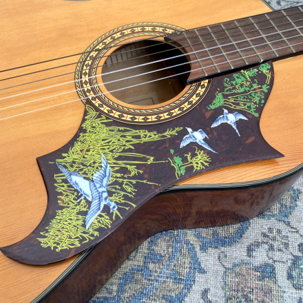 1 x Acoustic guitar deluxe 2mm scratchplate pickguard dove hummingbird