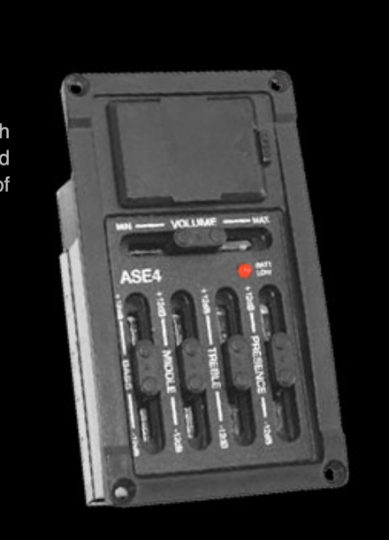 ARTEC ASE-4 ACOUSTIC GUITAR PREAMP PICKUP KIT WITH PP607 PIEZO AND JACK
