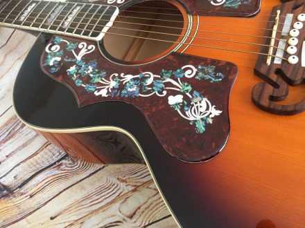 Left handed Acoustic guitar pickguard j200 sj200 ej200 Suzuki Alverez Columbus