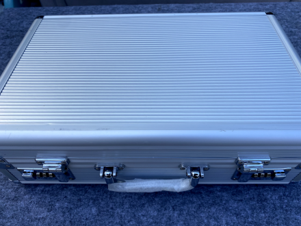 Premium Microphone pedal flight case alloy combination Box new old stock