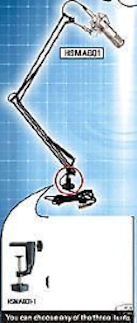 BROADCAST MICROPHONE STAND desktop podcast tv radio DJ HOME RECORDING B-stock