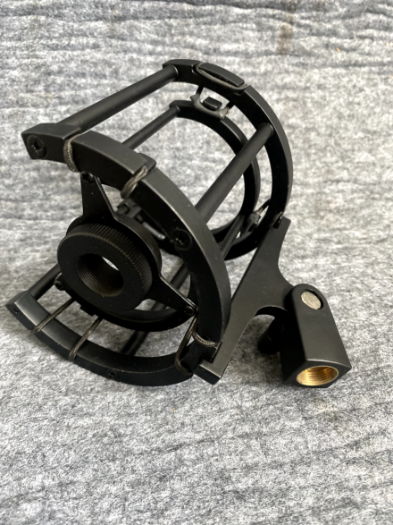 DELUXE BLACK CURVED 22MM THREAD MICROPHONE SHOCKMOUNT APEX NADY T-BONE - Image 6
