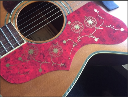 Acoustic guitar j200 sj200 style scratchplate pickguard  left hand / handed - Image 18