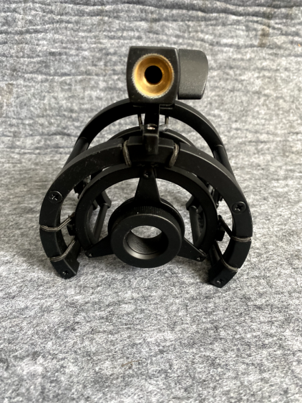 DELUXE BLACK CURVED 22MM THREAD MICROPHONE SHOCKMOUNT APEX NADY T-BONE - Image 4