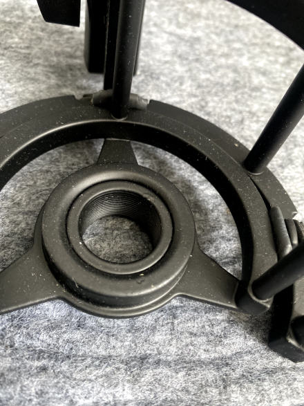 DELUXE BLACK CURVED 22MM THREAD MICROPHONE SHOCKMOUNT APEX NADY T-BONE - Image 5