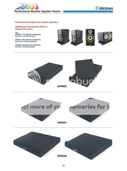 ALCTRON EPP007 STUDIO MONITOR SPEAKER ISOLATION Pads Pair - isolators isolator - Image 9