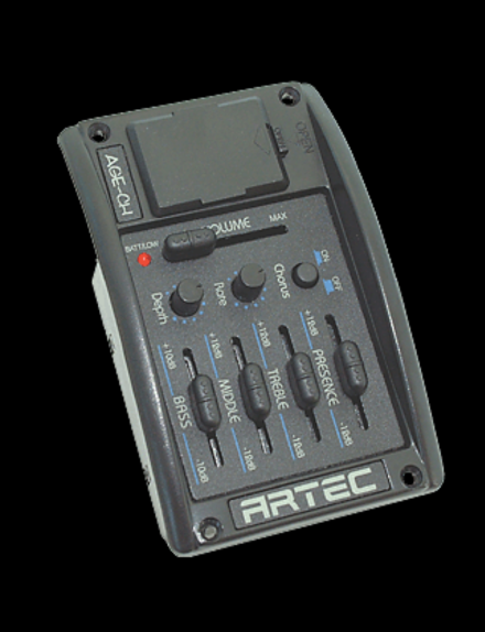 ARTEC AGE-CH ACOUSTIC GUITAR PREAMP PICKUP KIT WITH PP607 PIEZO AND JACK