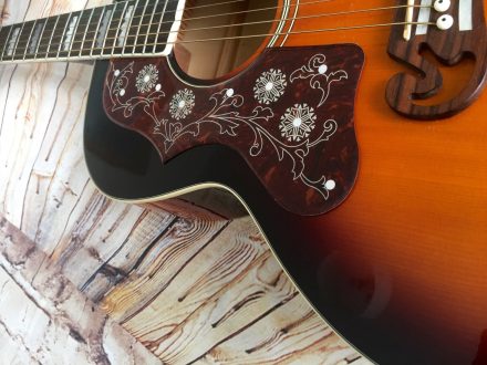LEFT HANDED Acoustic guitar pickguard j200 ej200 KAY Suzuki Alverez Columbus - Image 3