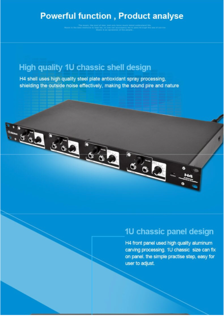 ALCTRON H4 HEADPHONE SPLITTER AMP 4 WAY - Image 3