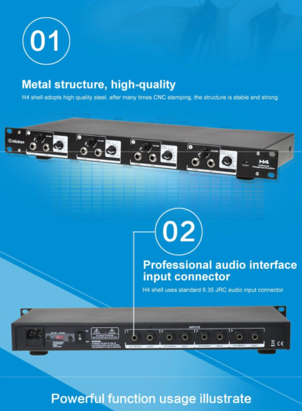 ALCTRON H4 HEADPHONE SPLITTER AMP 4 WAY - Image 4