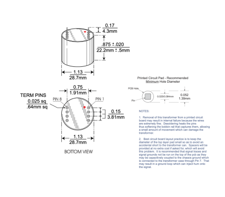 Cinemag CMMI-8PCA  high quality MICROPHONE INPUT TRANSFORMER - Image 5