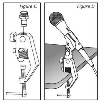Alctron TM01 Drum Microphone camera motorbike Stand Adjustable Clip Clamps - Image 4